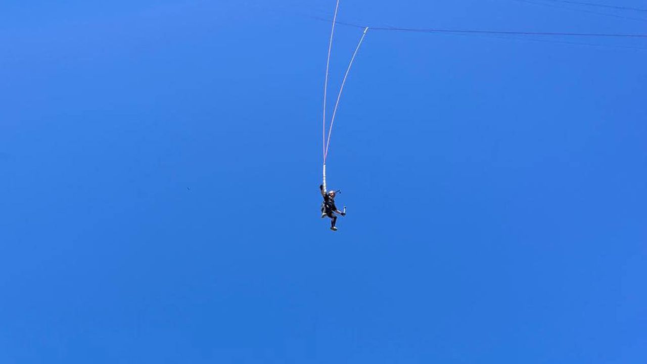 Güdül’de adrenalin tutkunları için rope jumping heyecanı başladı