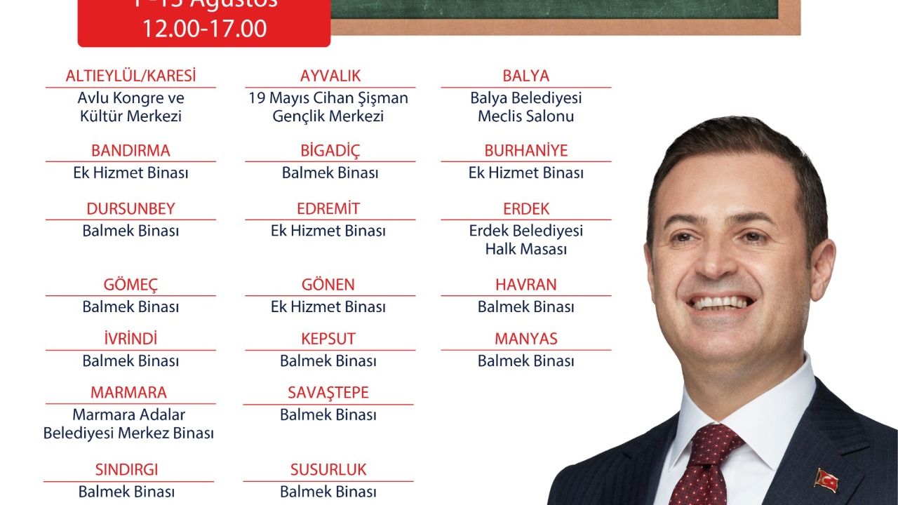 Ahmet Akın’dan 20 ilçede YKS tercih desteği