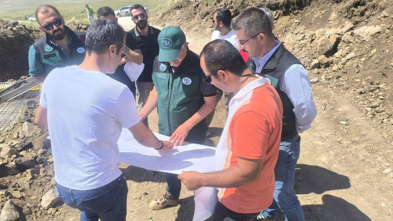 DSİ Kars Bölge Müdürü Serdar Kotan, Kars’taki çalışmaları yerinde inceledi