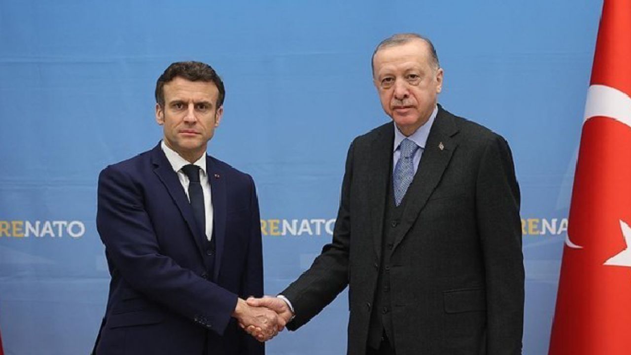 Cumhurbaşkanı Erdoğan, Macron ile görüştü