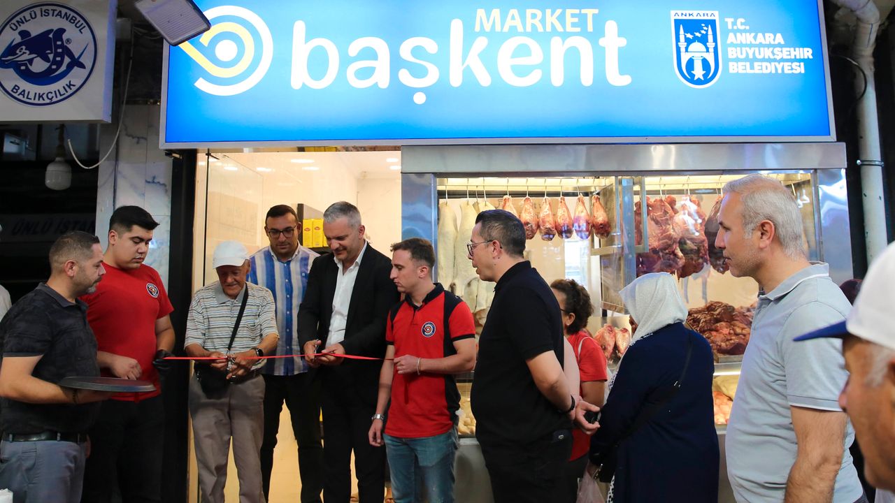 Başkent Market’in 8. şubesi Tarihi Ulus Hali’nde açıldı