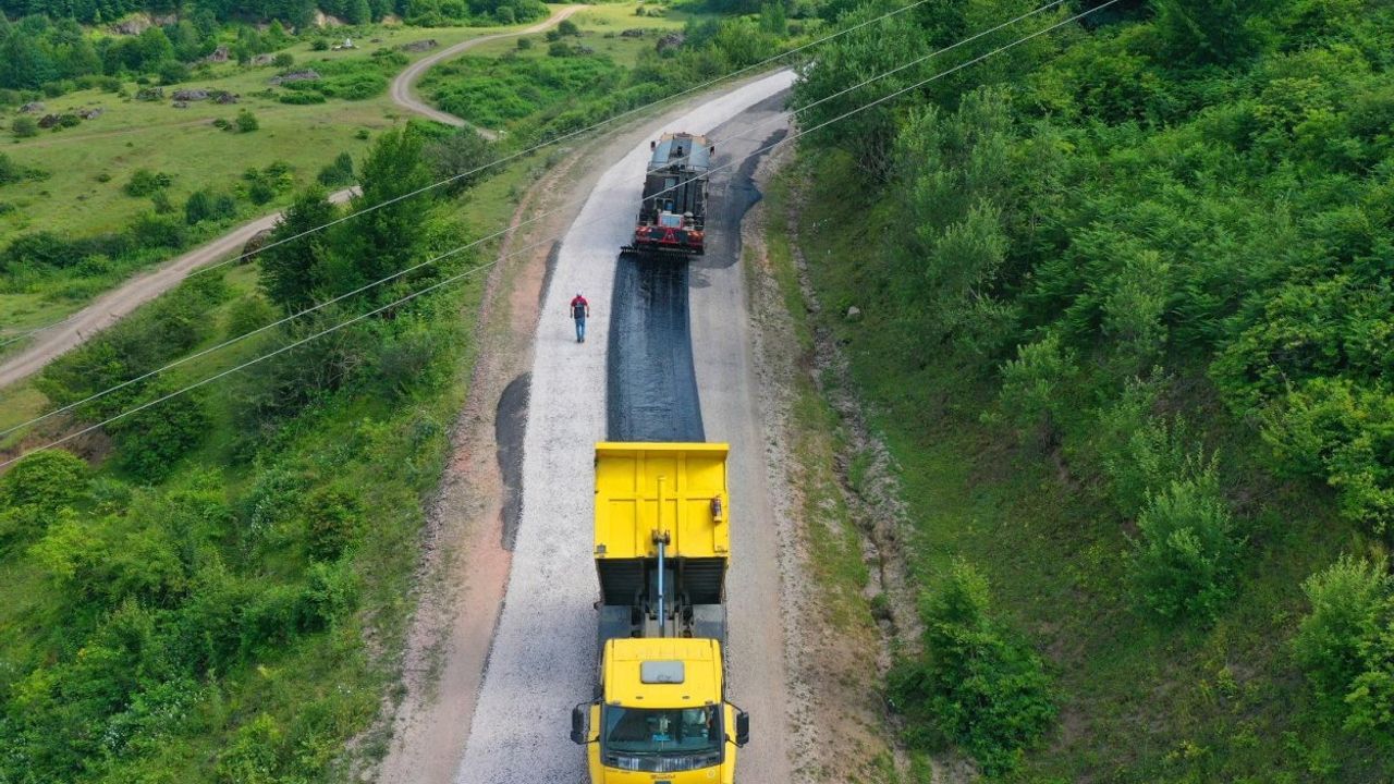 Ordu’dan Tokat’a bağlantı sağlayan güzergah modernize ediliyor