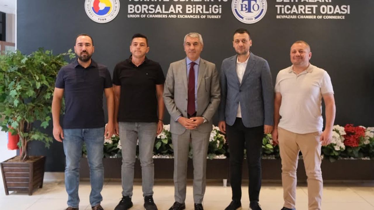 Beypazarı Kaymakamı Ünal Coşkun, Ticaret Odası’nı ziyaret etti
