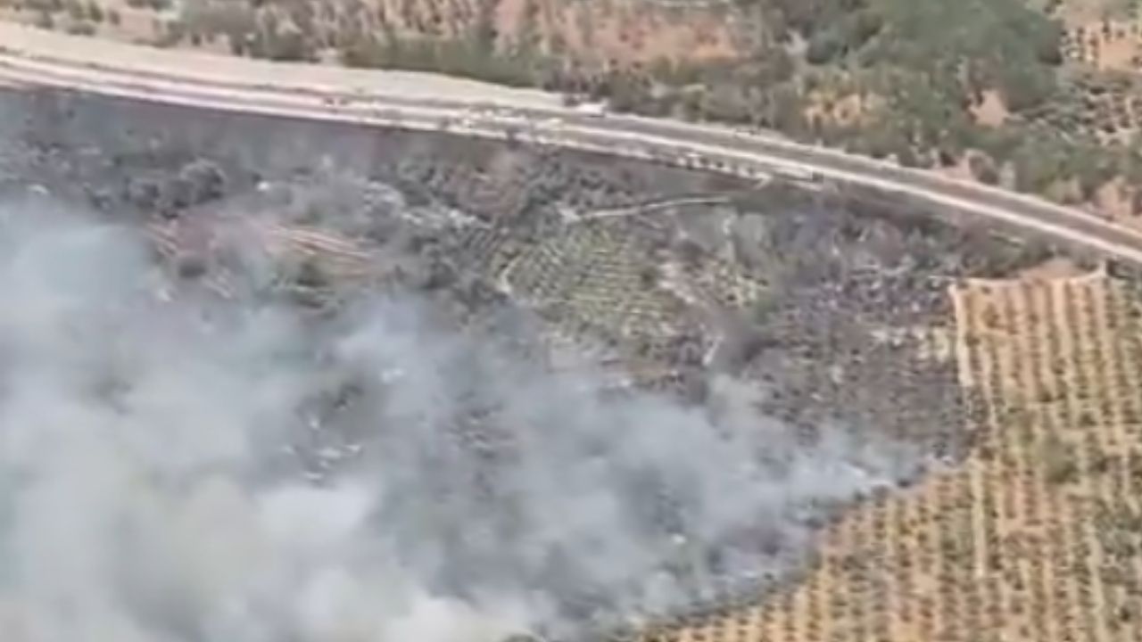 Muğla’da antik kenti yakınlarında yangın: Havadan ve karadan müdahale sürüyor