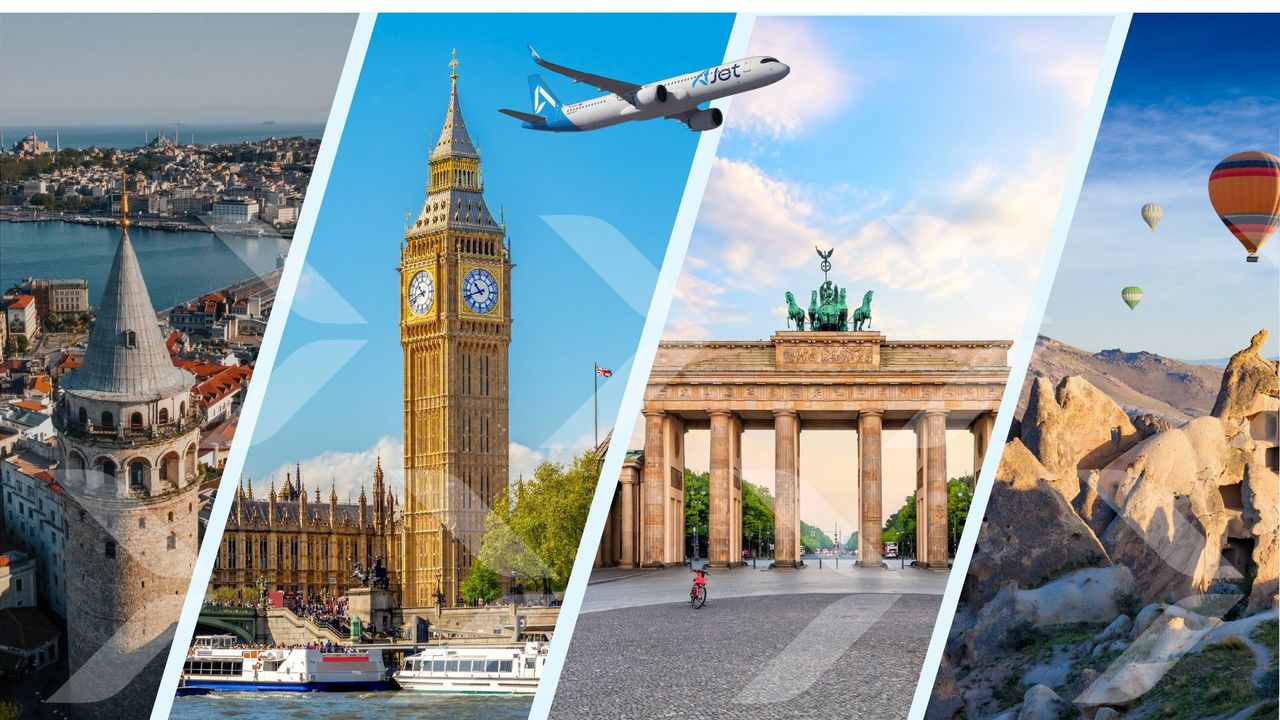 AJet’ten 9 ülkeye 9 euroya seyahat fırsatı