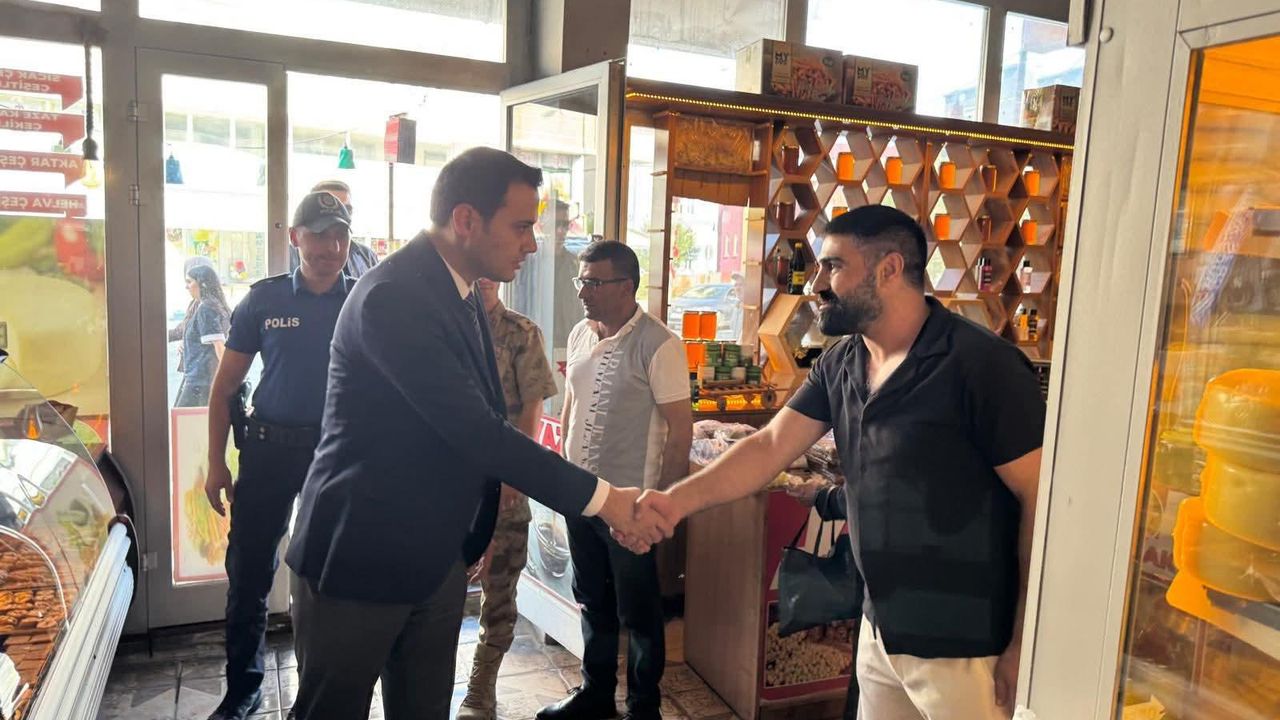 Selim Kaymakamı Mehmet Ali Semiz esnaf ziyaretinde bulundu