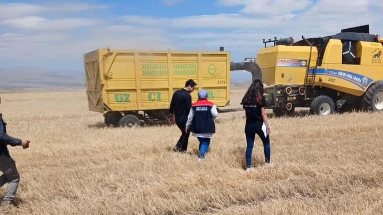 Kars’ta hasat sezonu için biçerdöver kontrolleri hız kesmeden devam ediyor