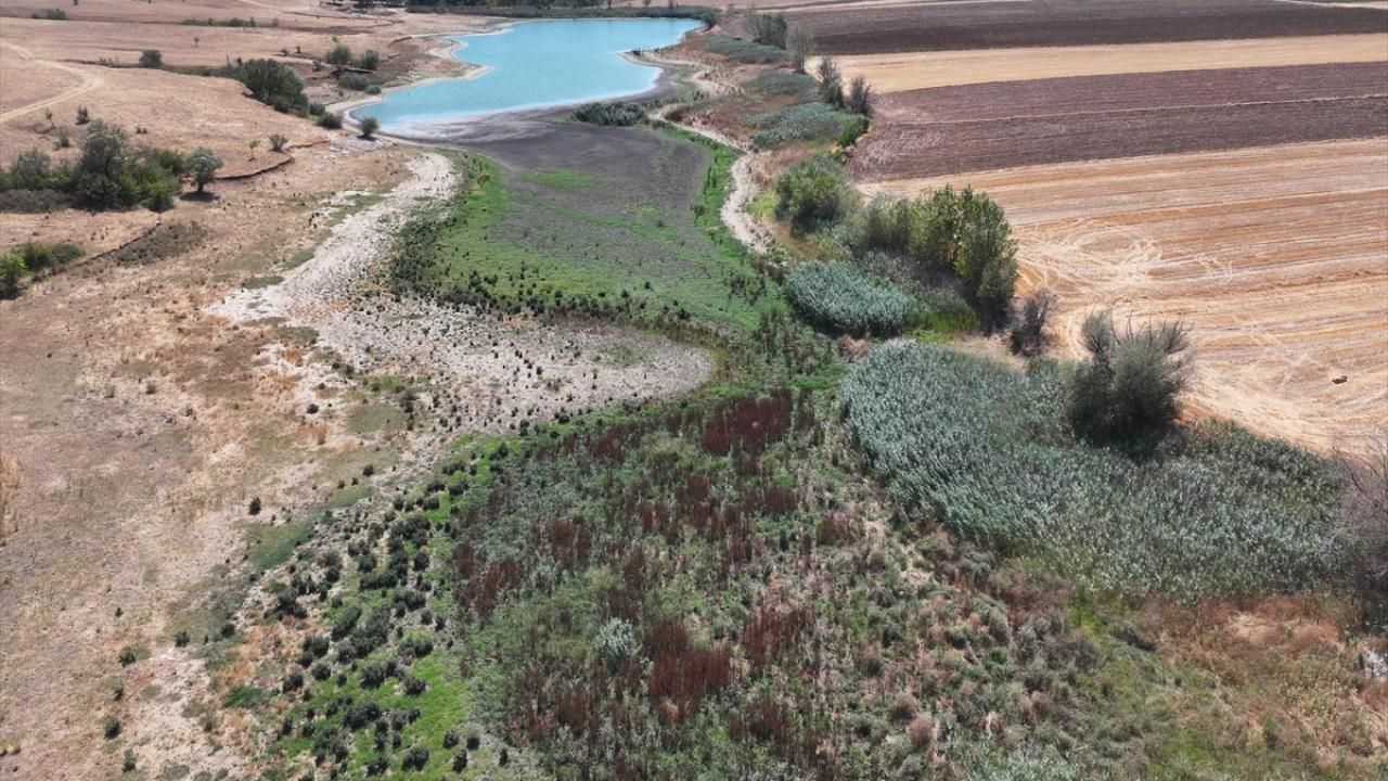 Edirne’de Yağcılı Göleti tamamen kurudu