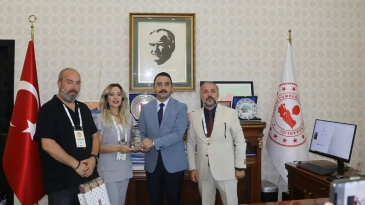 Festival heyetinden Kaymakam Zafer Şahin’e nezaket ziyareti