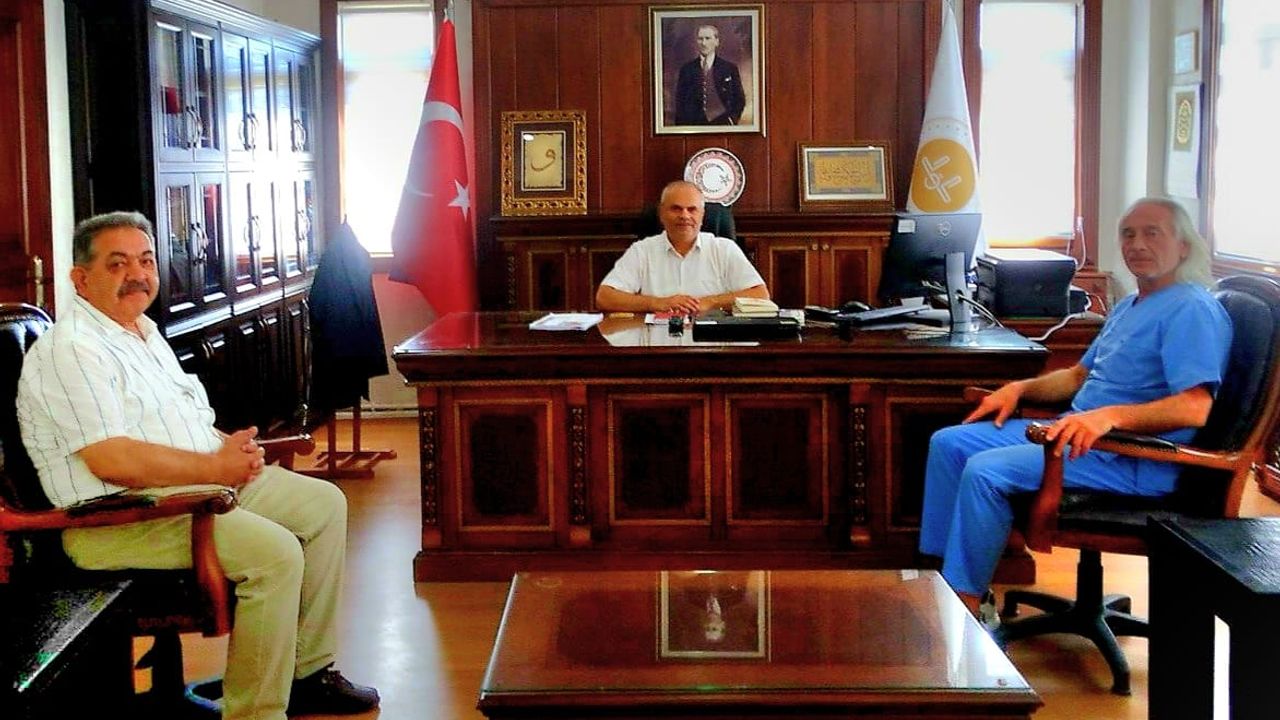 İlçe Sağlık Müdüründen Müftü Süsün’e hayırlı olsun ziyareti