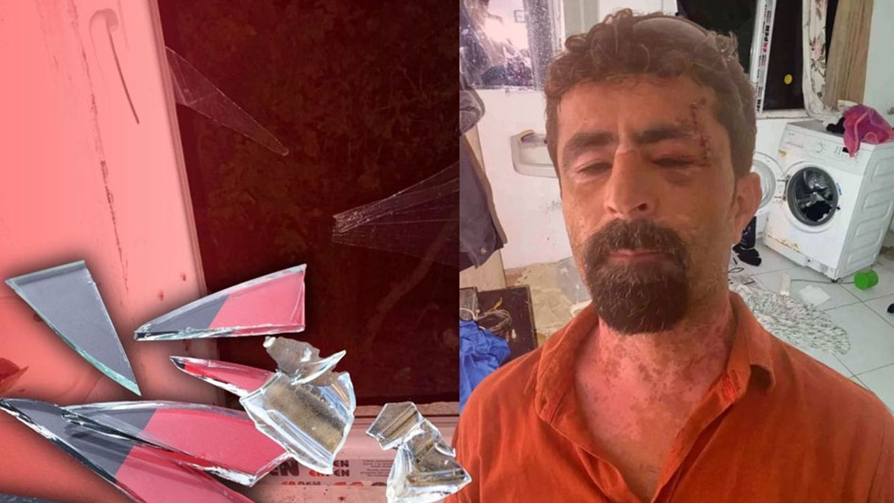 Kayınpederini cam parçalarıyla kesti