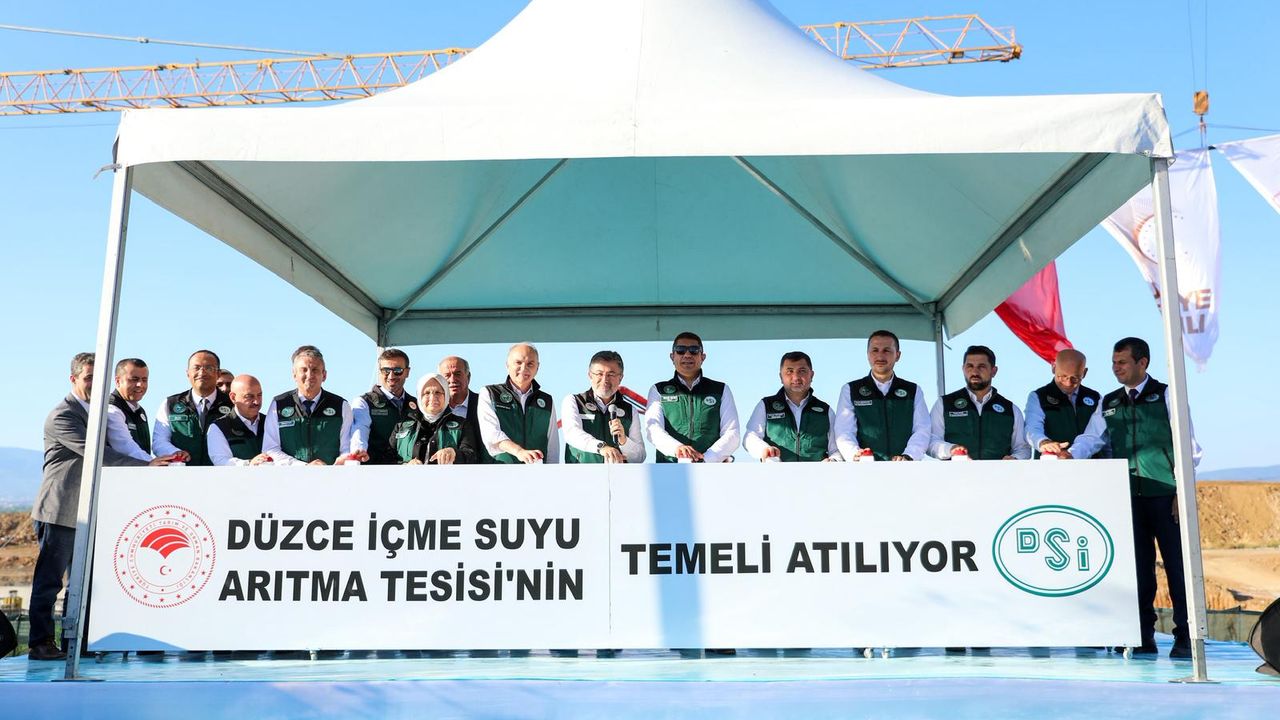 Tarım Bakanı Yumaklı, Düzce İçme Suyu Arıtma Tesisi’nin temelini attı