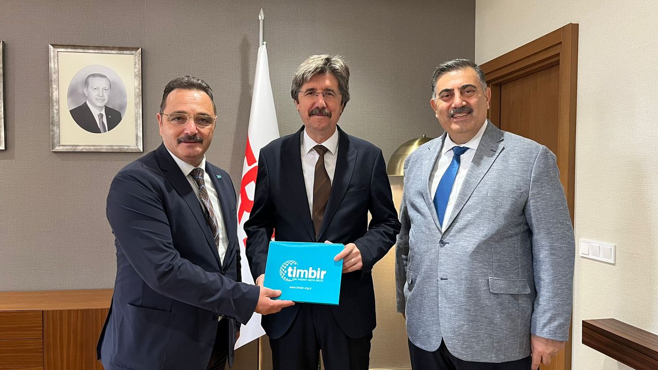 TİMBİR’den TRT Yönetim Kurulu Başkanı Prof. Dr. Ferudun Yılmaz’a ziyaret