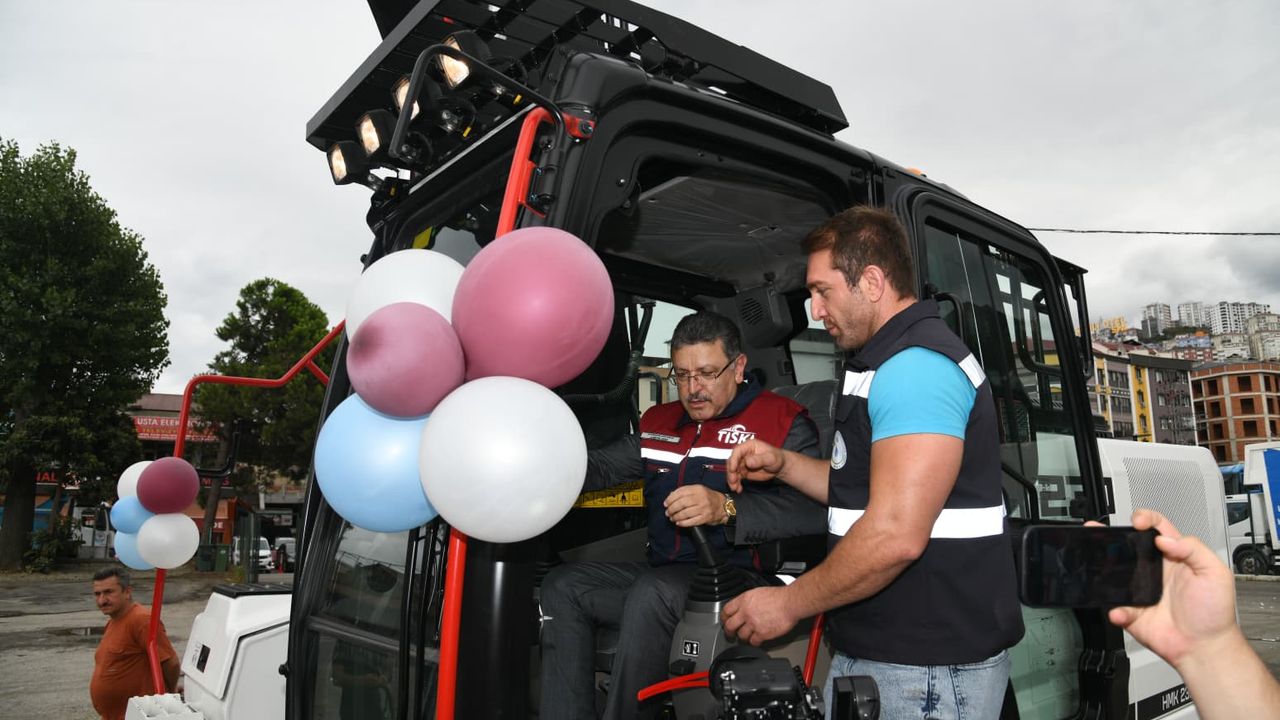 Trabzon TİSKİ 19 iş makinesini araç filosuna kattı