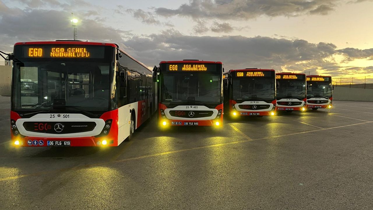 Ankara Büyükşehir Belediyesi’nden Başkent’e 5 yeni otobüs