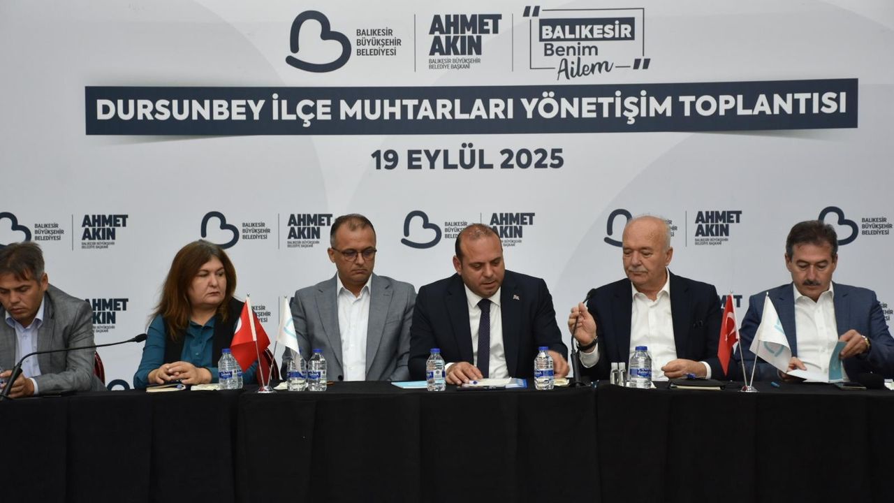 Balıkesir Büyükşehir Dursunbey’de muhtarlarla buluştu