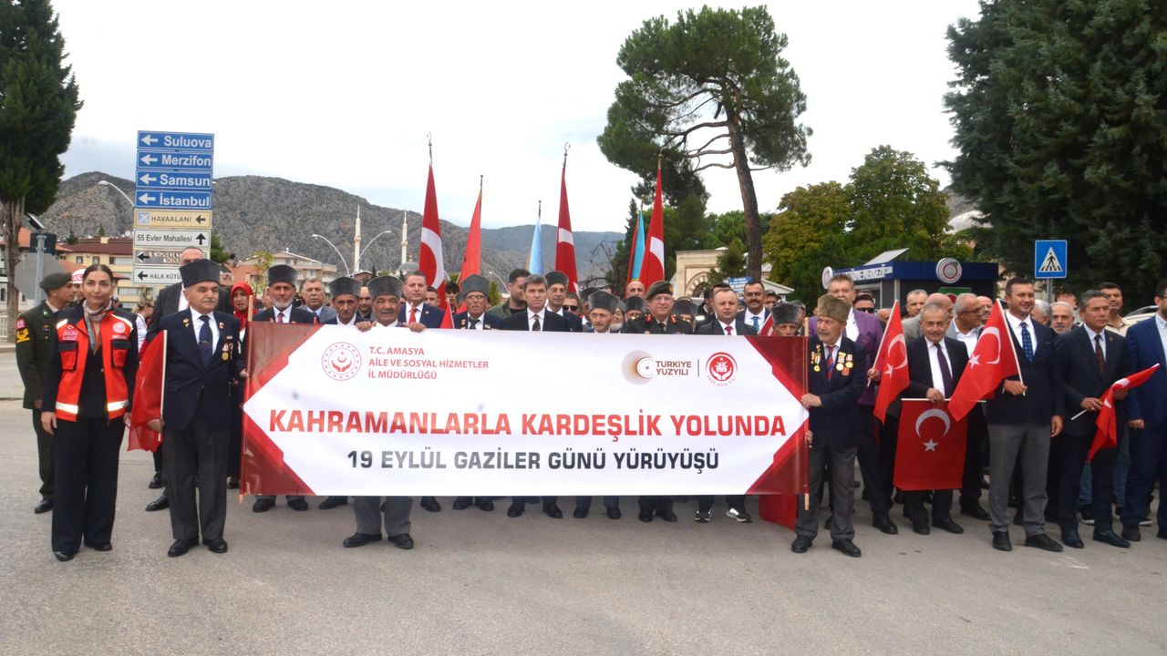 19 Eylül Gaziler Günü Amasya’da törenle kutlandı