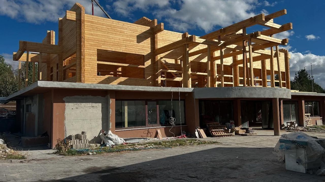 Arpaçay kütük ev projesi şekillenmeye başladı