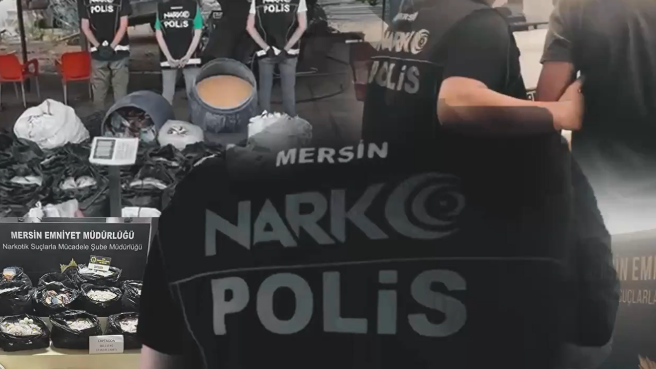Mersin’de 3 milyon 542 bin uyuşturucu hap ele geçirildi: 8 şüpheli yakalandı