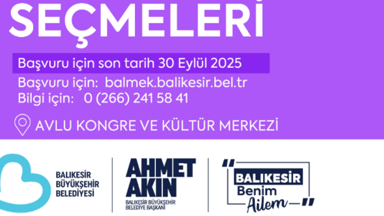 Balıkesir Büyükşehir Belediye Koroları yeni yeteneklerini arıyor