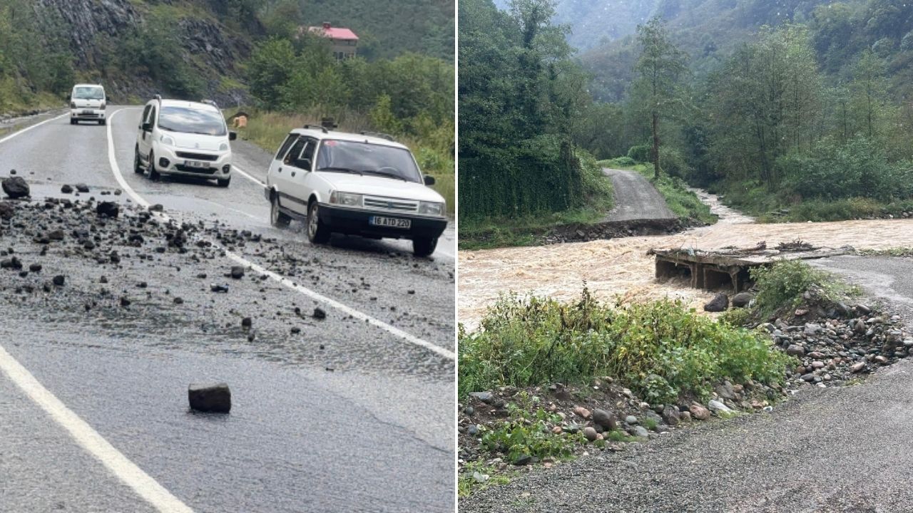Giresun’da sel ve heyelan: Mahsur kalan 10 kişi kurtarıldı