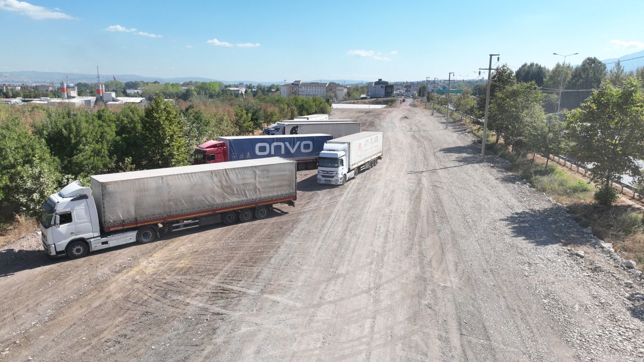 D-130’da ağır vasıta yasağı başladı, trafik rahatladı