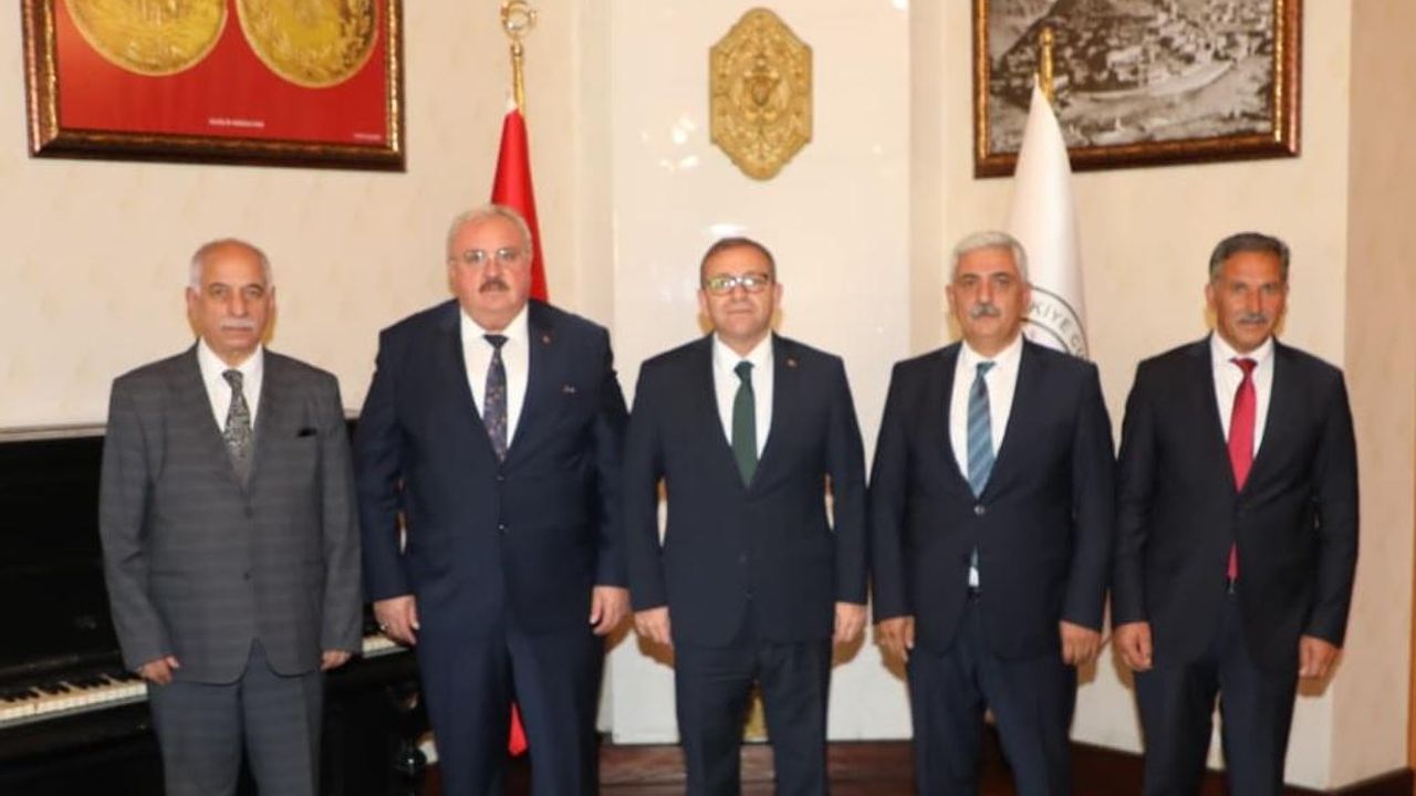 Vali Ziya Polat, Süt Üreticileri Birliği’ni makamında kabul etti