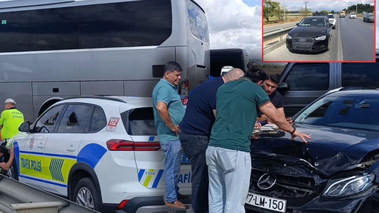 Antalya’da kazayı seyrederken kaza yaptılar