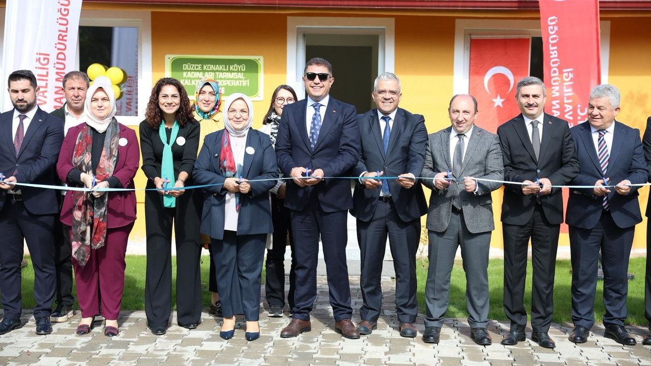 Düzce “Konaklı Kadınları Tarımsal Kalkınma Kooperatifi” açıldı