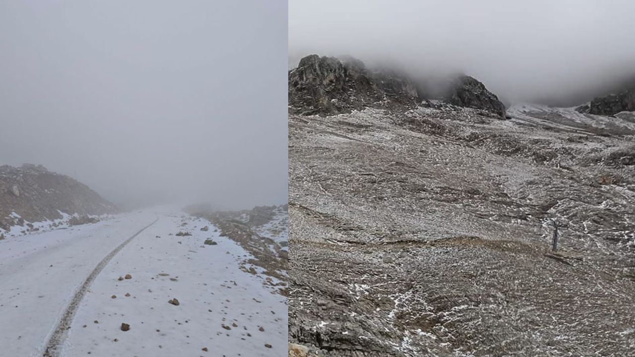 Isparta’nın zirvesine sezonun ilk karı düştü