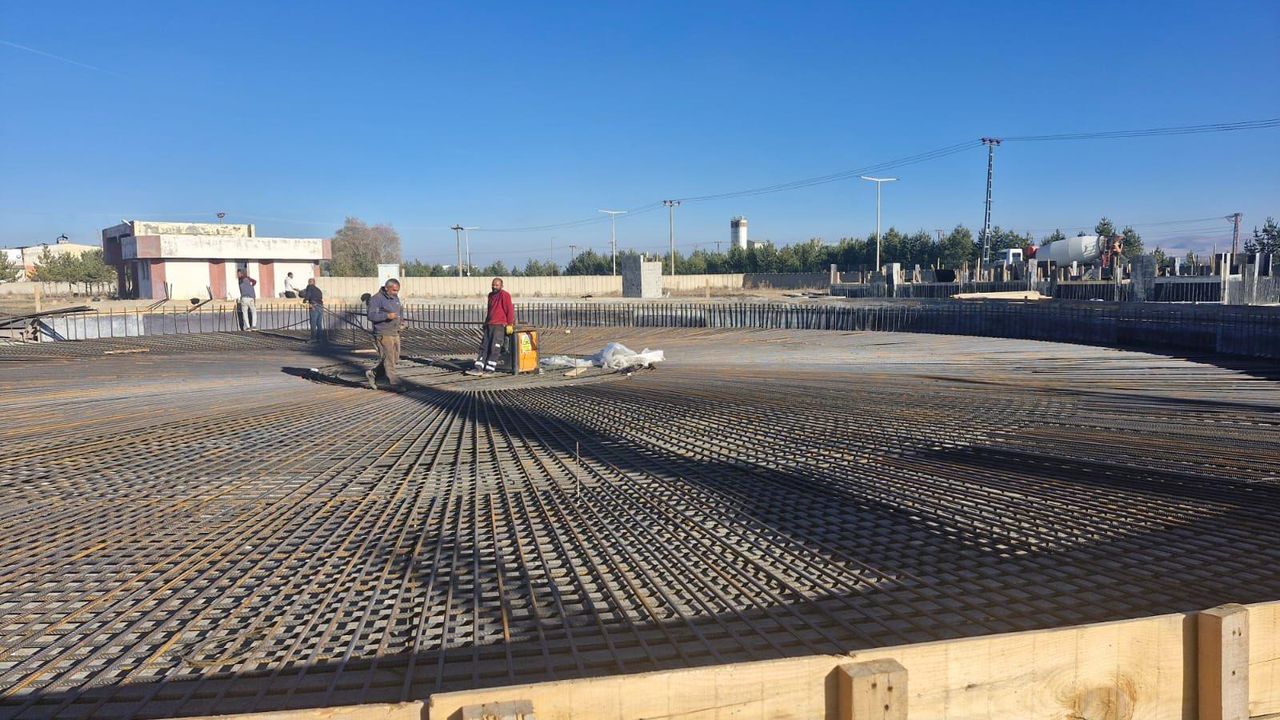 OSB’de 1. Kademe Atıksu Arıtma Tesisi inşaatı hızla sürüyor