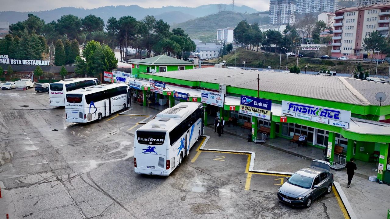 Giresun otobüs terminali yoğun bir yılı geride bıraktı