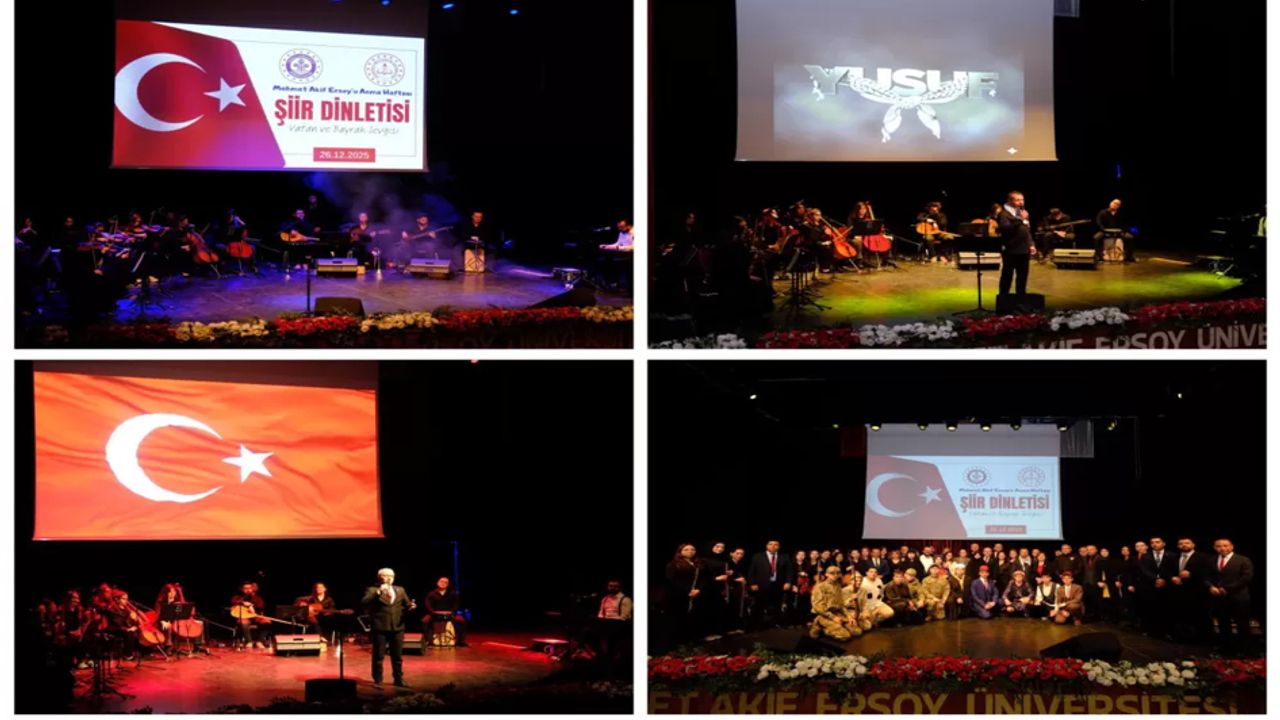 Burdur’da Milli Şair Mehmet Akif Ersoy için duygu dolu anma programı