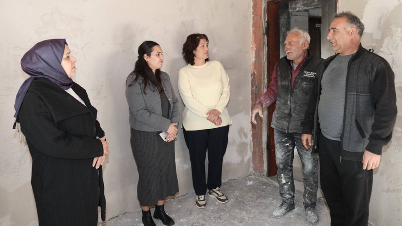 Aksu Belediyesi’nden yangın mağduru aileye destek