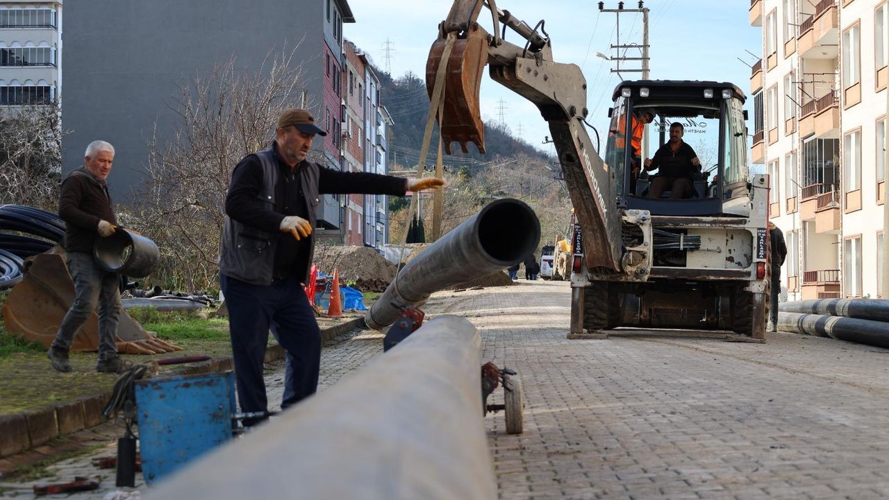 Altınordu Şahincili’de 40 yıllık içme suyu hattı yenilendi