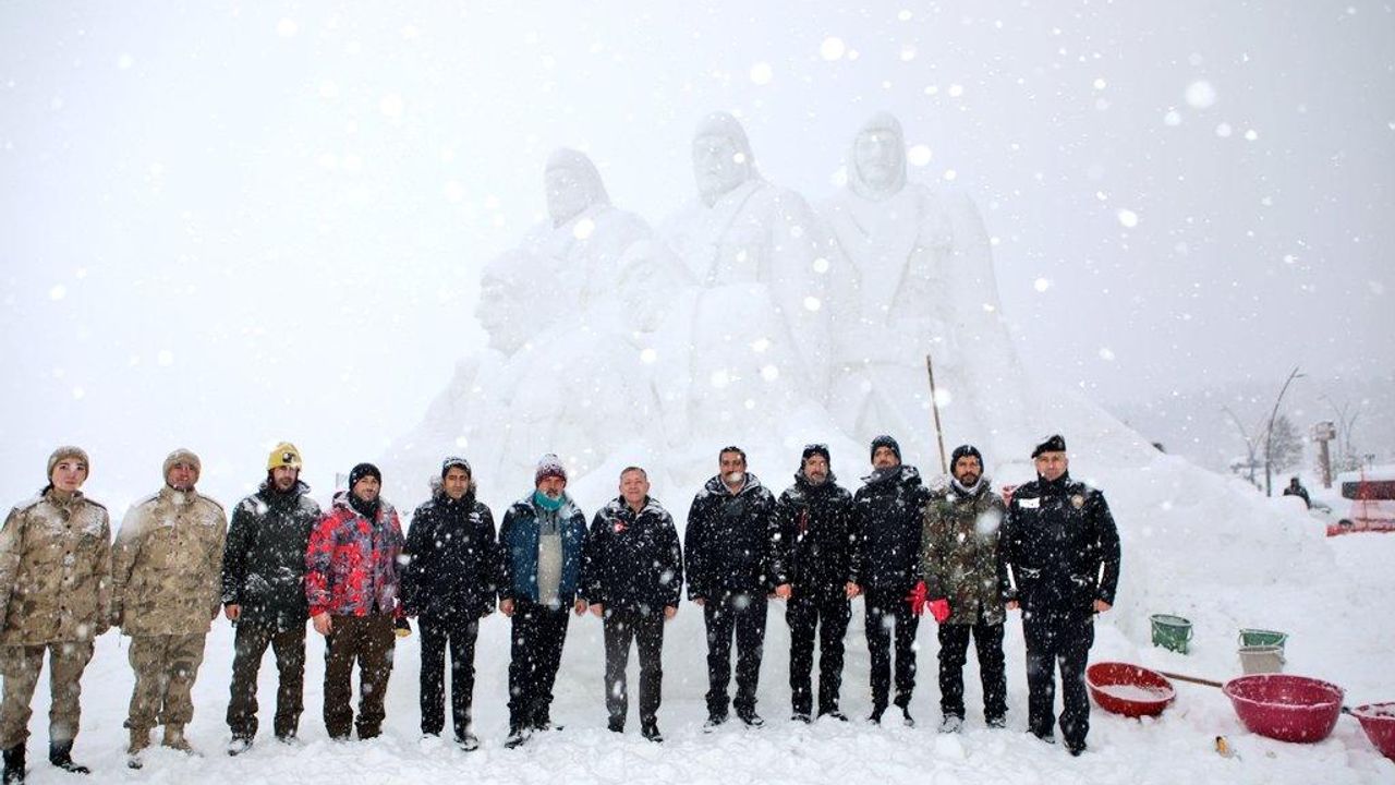 Kars Valisi Ziya Polat, Kardan Heykeller çalışmalarını yerinde inceledi