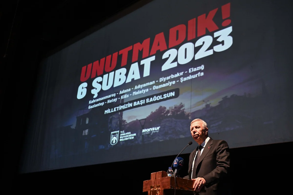 6 şubat depremleri Ankara’da anıldı