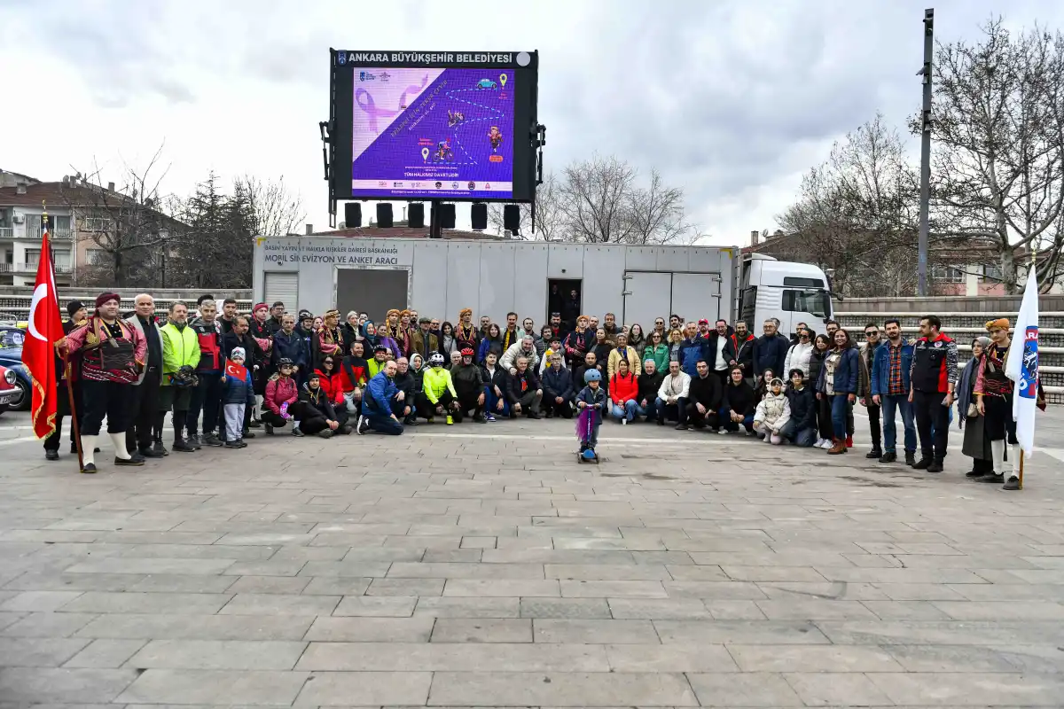Ankara’da tekerler farkındalık için döndü