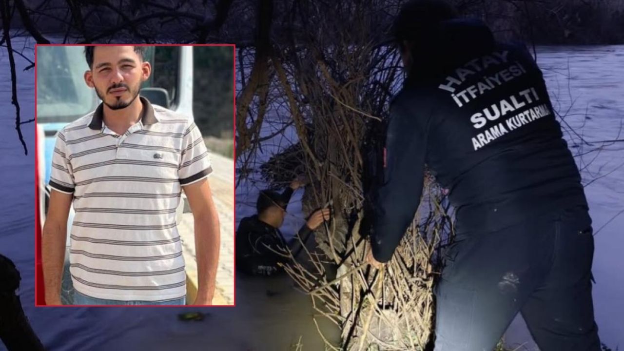 Hatay’da Asi Nehri’ne düşen genç için arama başlatıldı