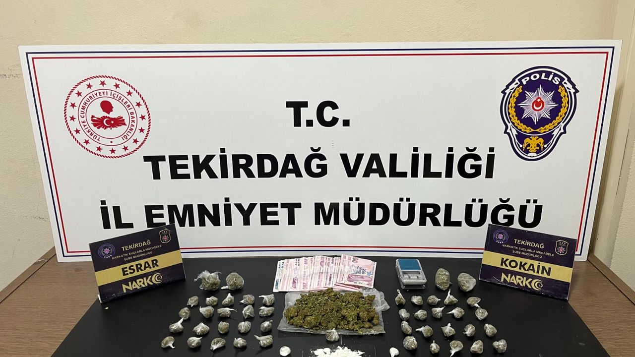 Tekirdağ’da zehir tacirlerine darbe