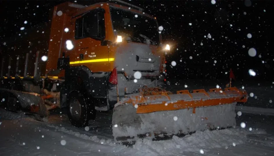 Alacabel’de kar kalınlığı 5 santime ulaştı