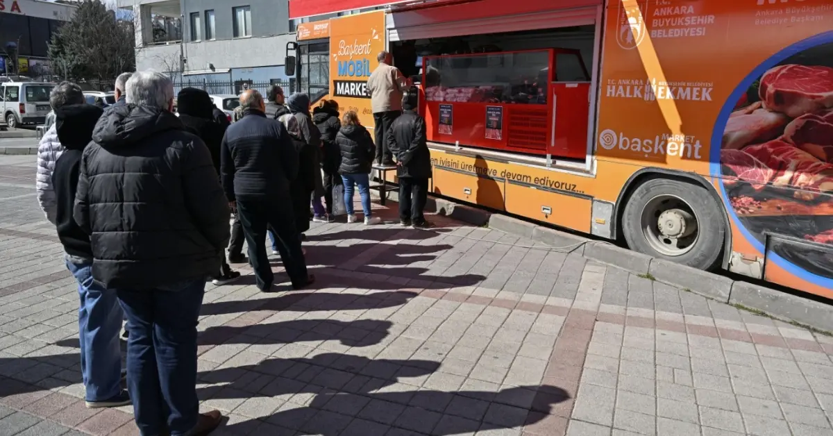 Başkent Mobil Market ile 55 bin kilogram et satıldı