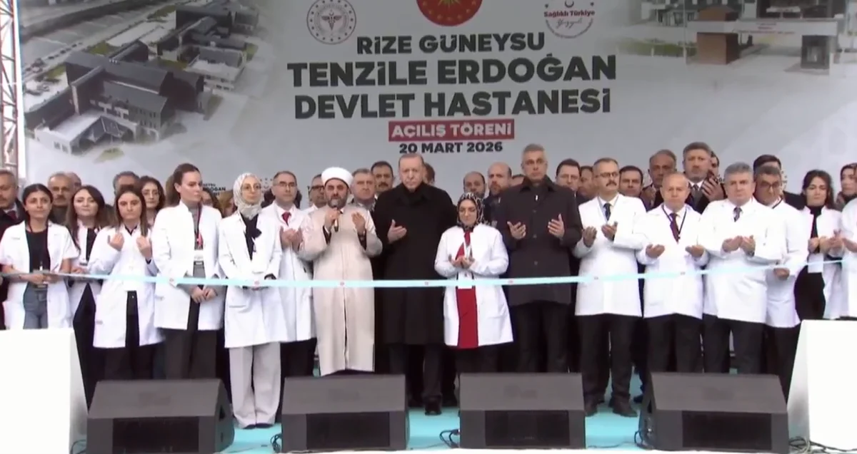 Cumhurbaşkanı Erdoğan’dan Güneysu’da hastane açılışı