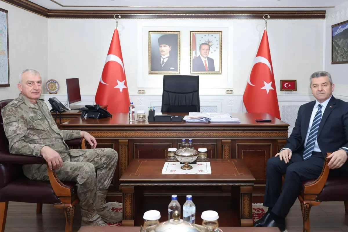 Erzurum 9. Kolordu Komutanı Tümgeneral Akyıldız, Artvin’de