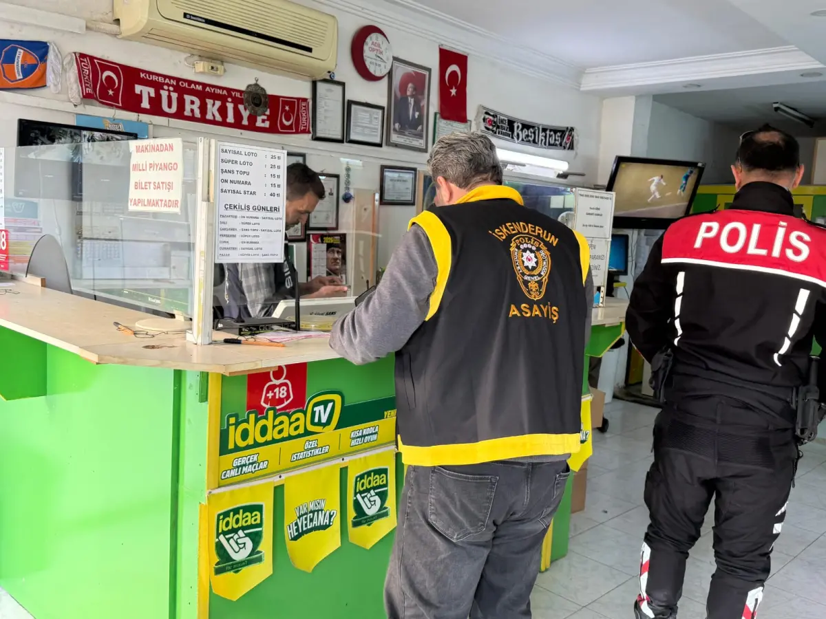İskenderun’da yasadışı bahis denetimi