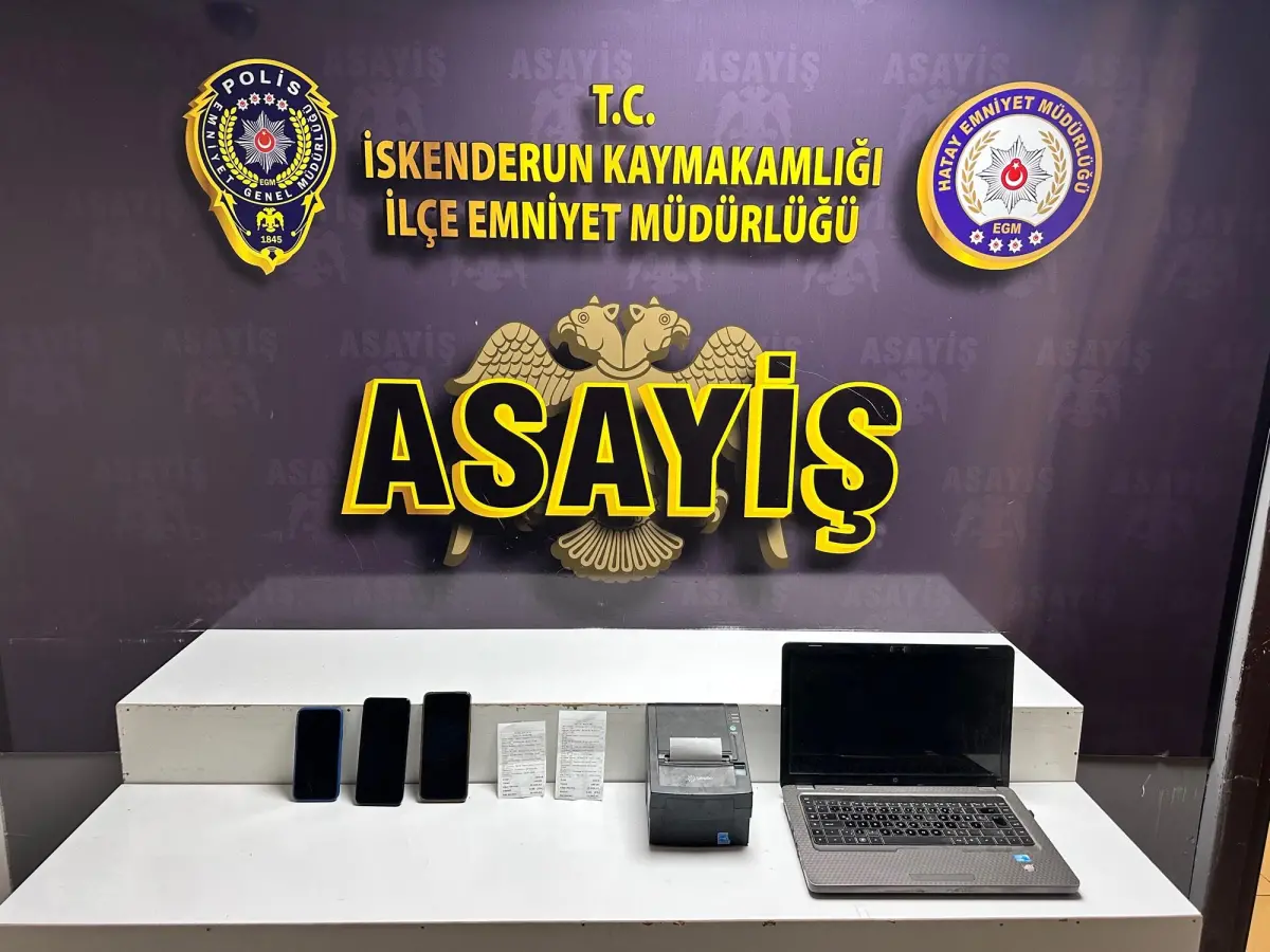 İskenderun’da yasadışı bahis operasyonu