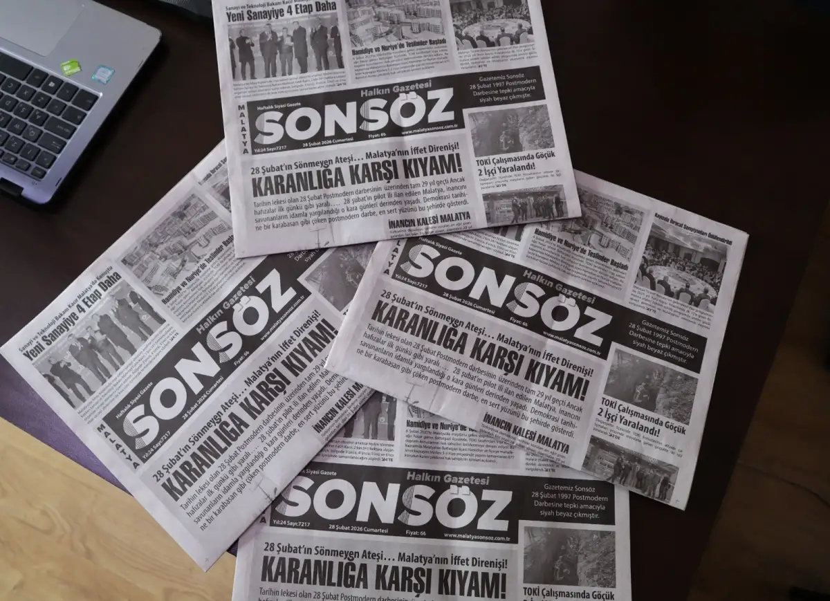 Malatya Sonsöz Gazetesi’nden 28 Şubat protestosu