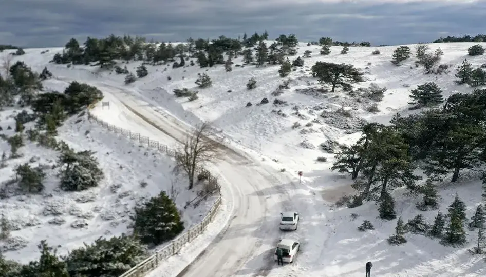 Mart sonunda sürpriz kar