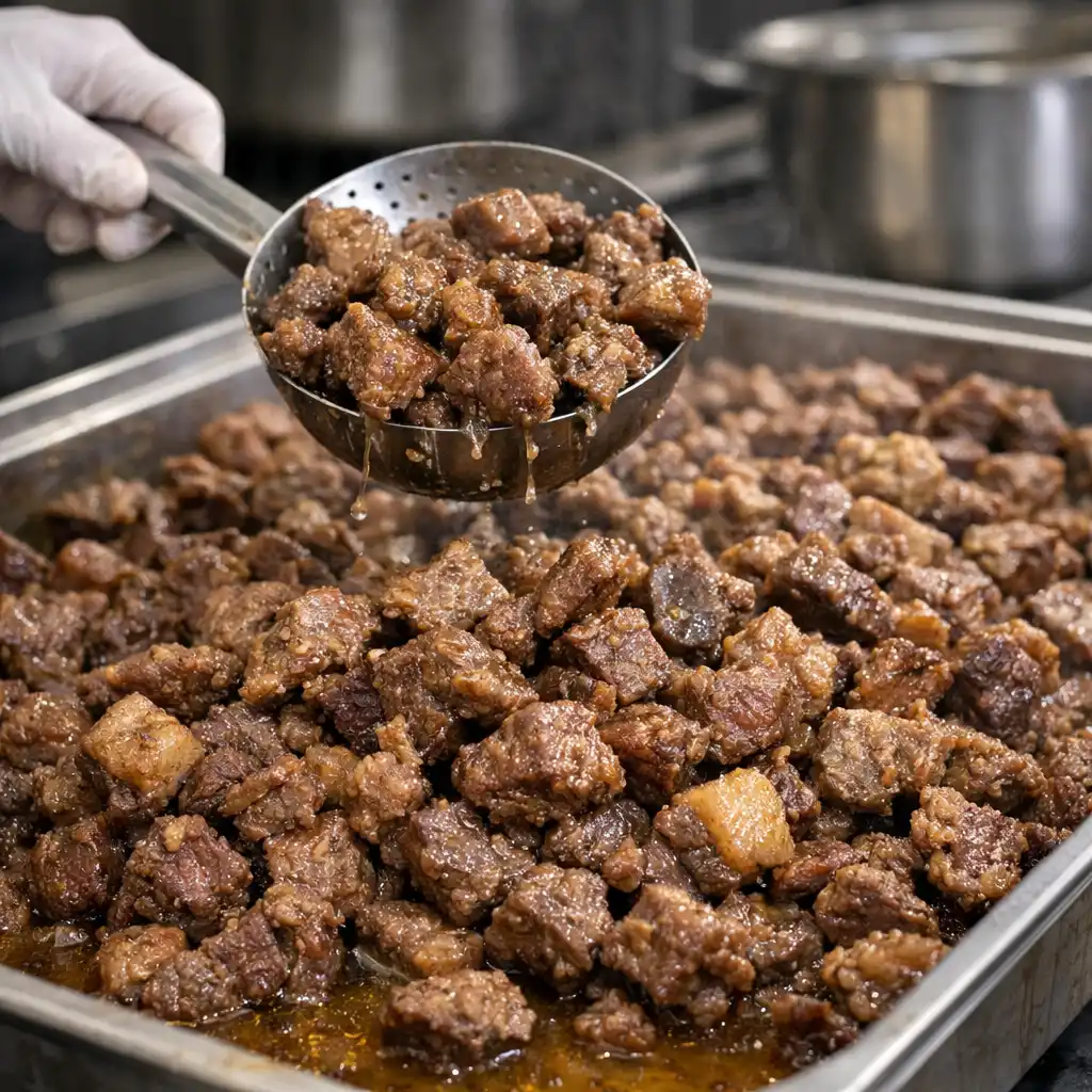 Mersin’de aşevindeki kavurmada tek tırnaklı hayvan eti tespit edildi