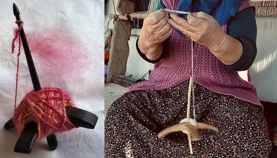 Serik’te geleneksel yün eğirme geleneğini yaşatıyor